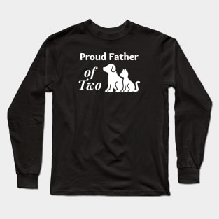 Proud Father of Two 01a Long Sleeve T-Shirt